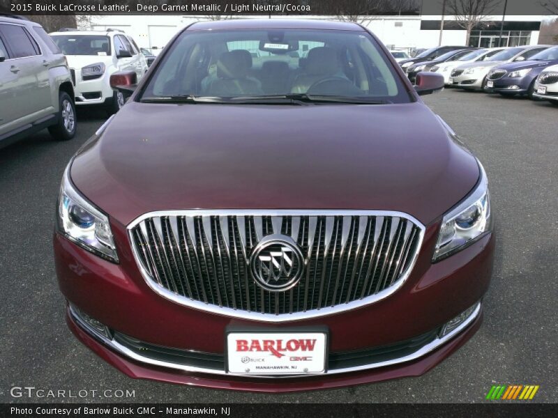 Deep Garnet Metallic / Light Neutral/Cocoa 2015 Buick LaCrosse Leather