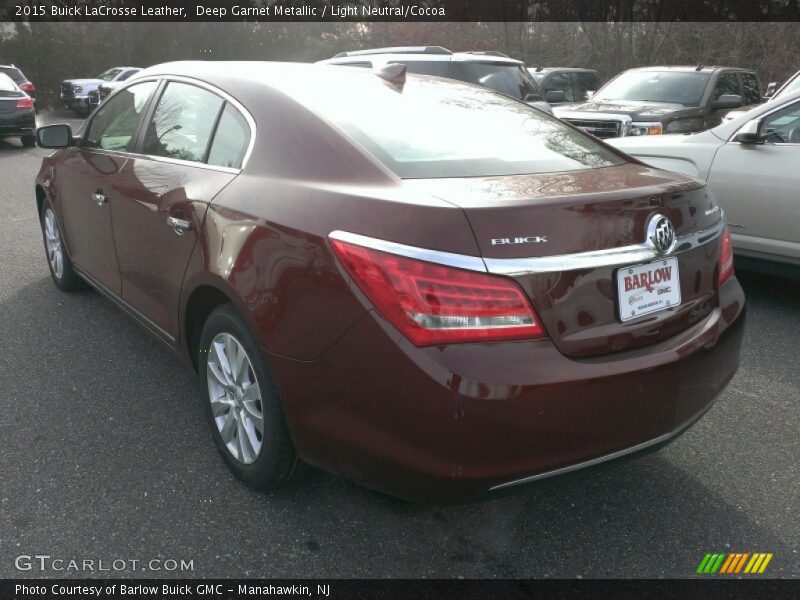 Deep Garnet Metallic / Light Neutral/Cocoa 2015 Buick LaCrosse Leather