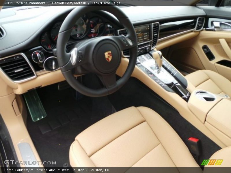  2015 Panamera S Black/Luxor Beige Interior