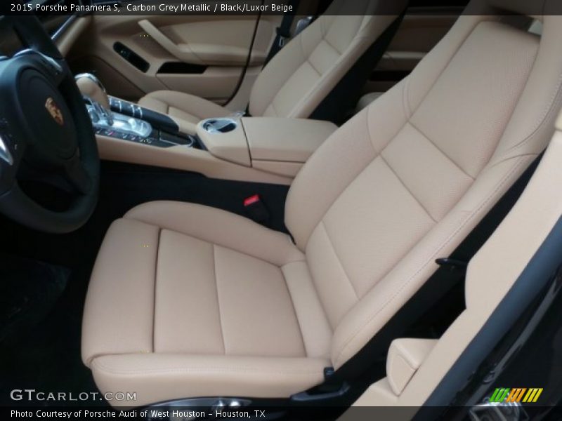 Carbon Grey Metallic / Black/Luxor Beige 2015 Porsche Panamera S