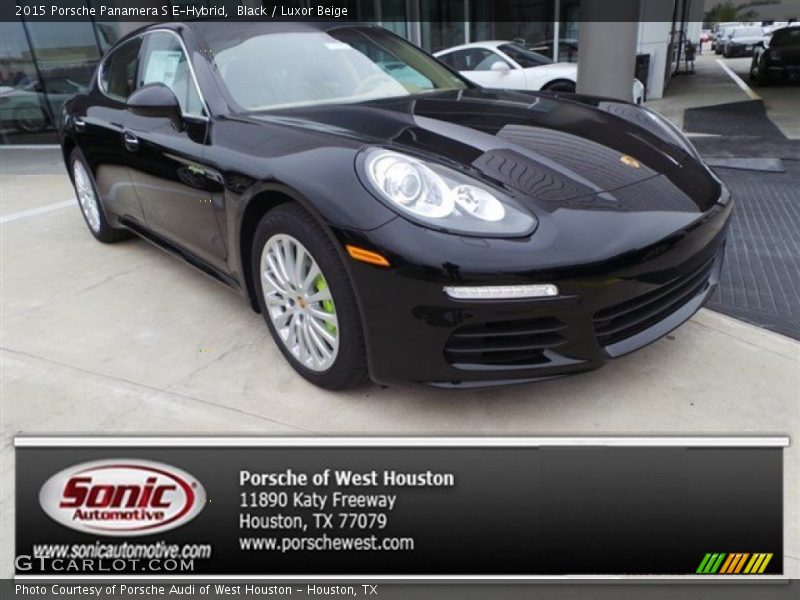 Black / Luxor Beige 2015 Porsche Panamera S E-Hybrid