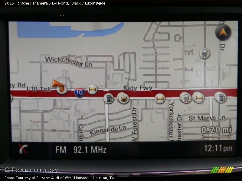 Navigation of 2015 Panamera S E-Hybrid