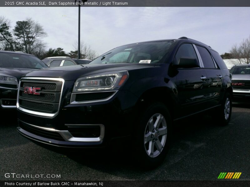 Dark Sapphire Blue Metallic / Light Titanium 2015 GMC Acadia SLE