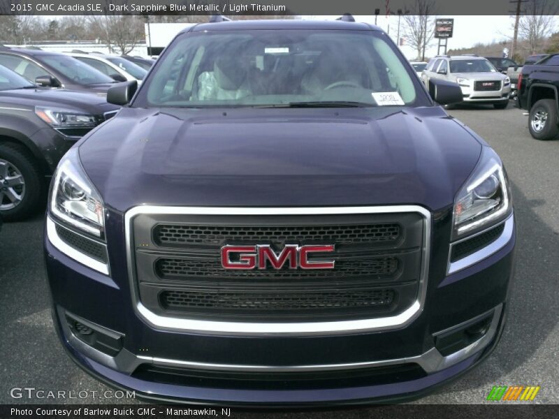 Dark Sapphire Blue Metallic / Light Titanium 2015 GMC Acadia SLE