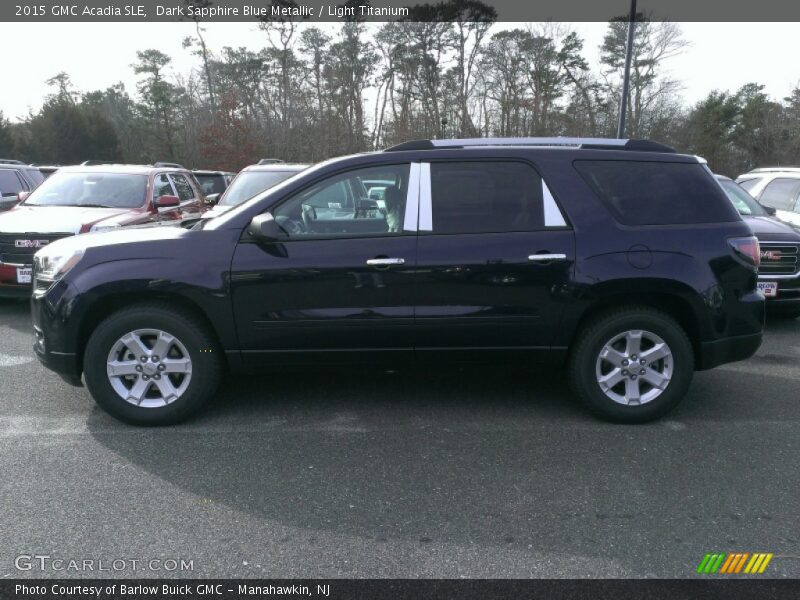 Dark Sapphire Blue Metallic / Light Titanium 2015 GMC Acadia SLE