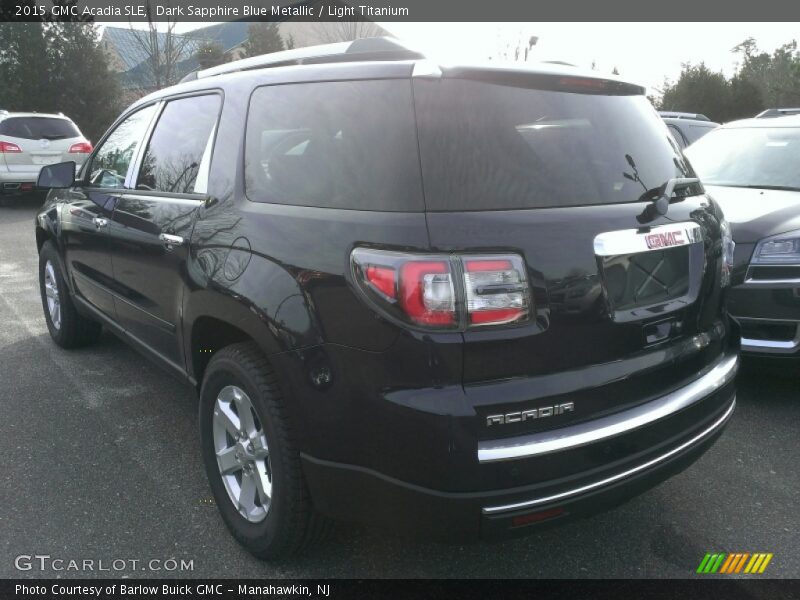 Dark Sapphire Blue Metallic / Light Titanium 2015 GMC Acadia SLE