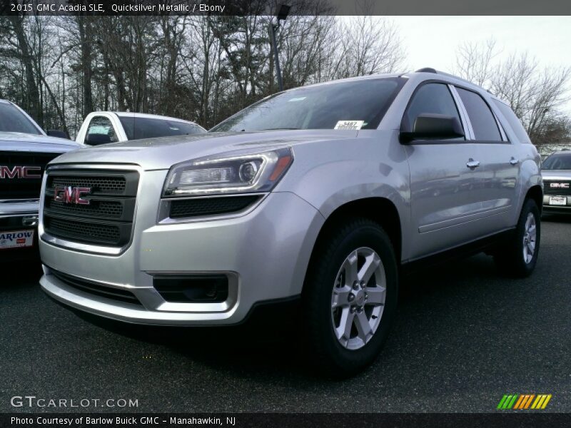 Quicksilver Metallic / Ebony 2015 GMC Acadia SLE