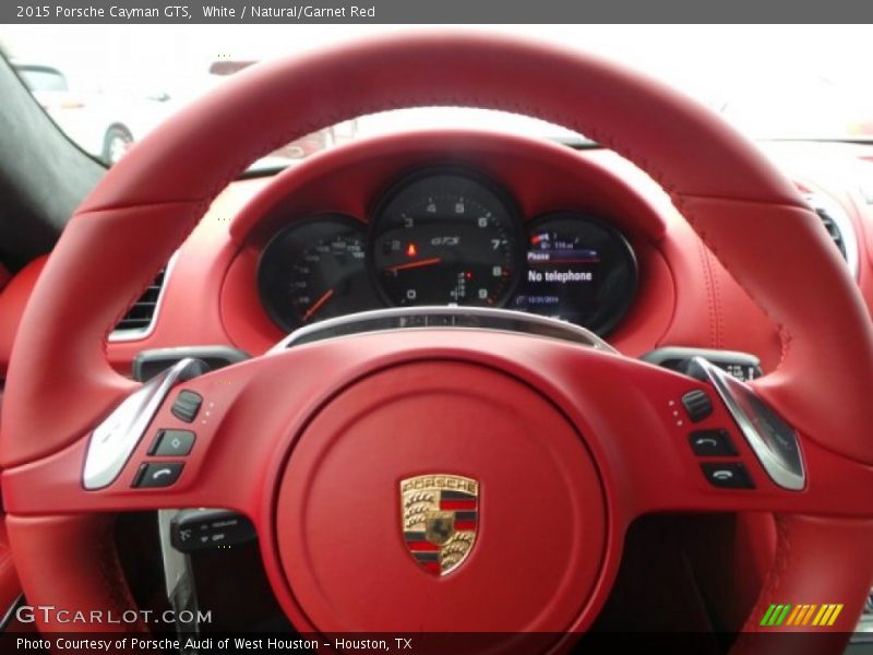 White / Natural/Garnet Red 2015 Porsche Cayman GTS