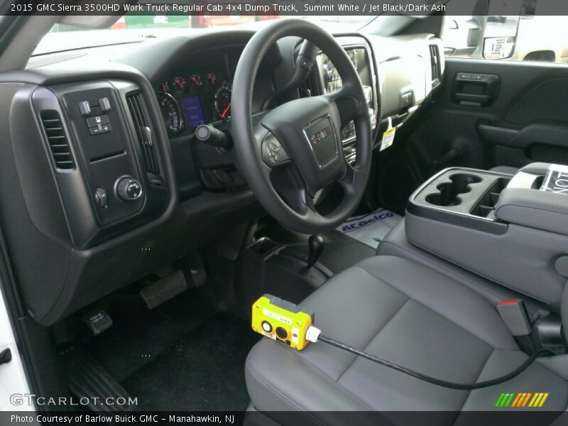 Jet Black/Dark Ash Interior - 2015 Sierra 3500HD Work Truck Regular Cab 4x4 Dump Truck 