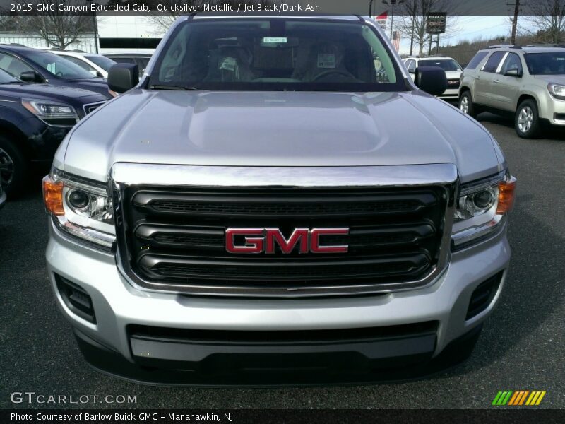 Quicksilver Metallic / Jet Black/Dark Ash 2015 GMC Canyon Extended Cab