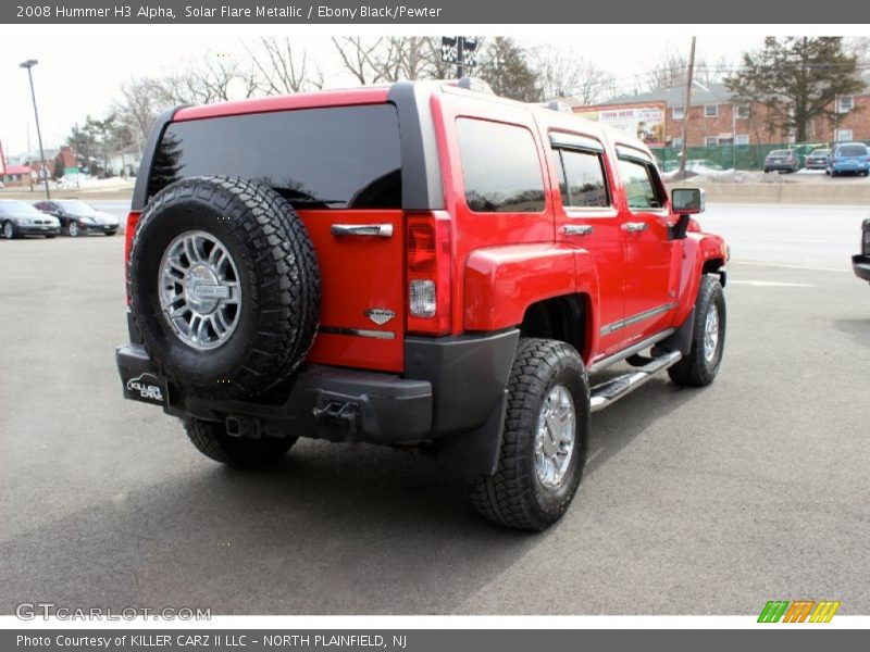 Solar Flare Metallic / Ebony Black/Pewter 2008 Hummer H3 Alpha