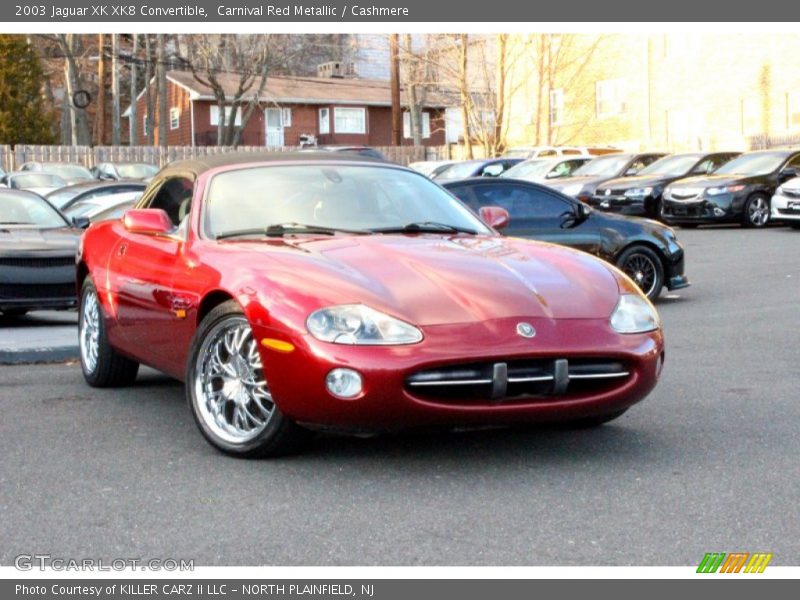 Carnival Red Metallic / Cashmere 2003 Jaguar XK XK8 Convertible