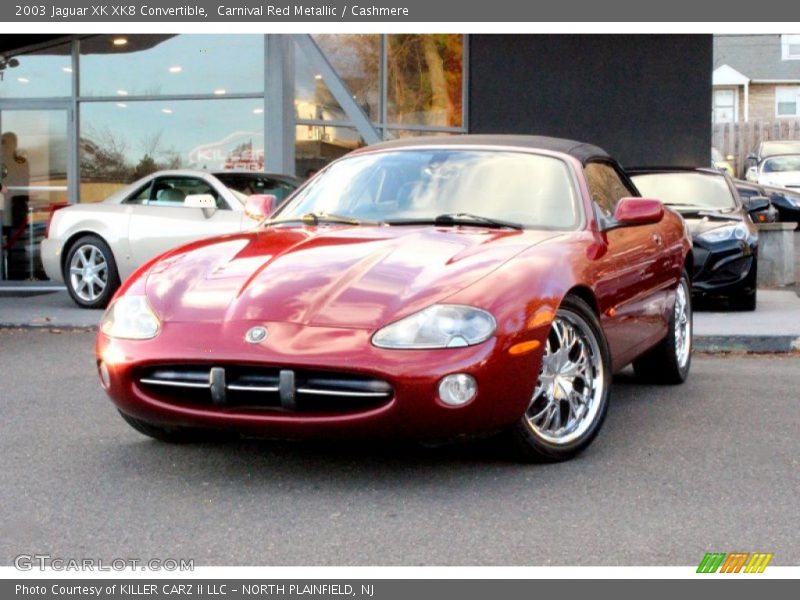 Carnival Red Metallic / Cashmere 2003 Jaguar XK XK8 Convertible