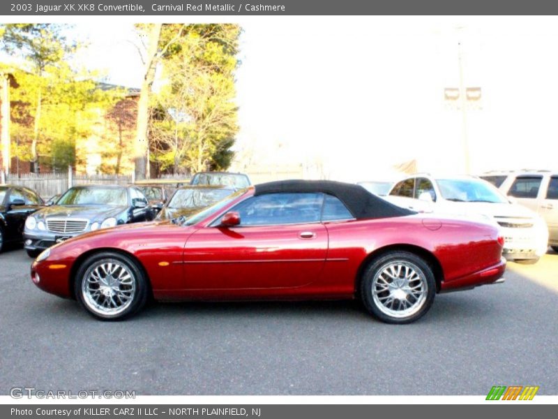 Carnival Red Metallic / Cashmere 2003 Jaguar XK XK8 Convertible