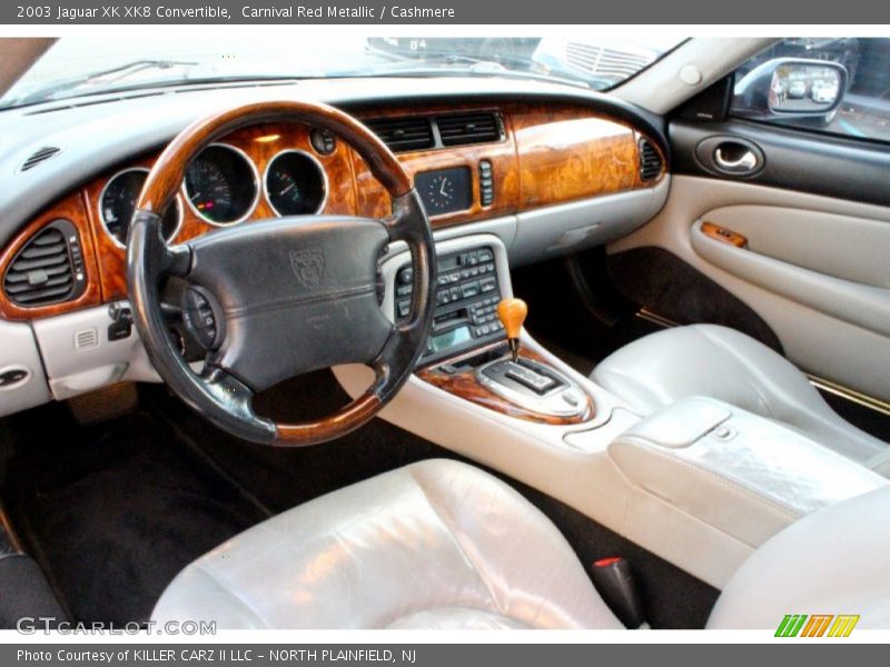 Carnival Red Metallic / Cashmere 2003 Jaguar XK XK8 Convertible