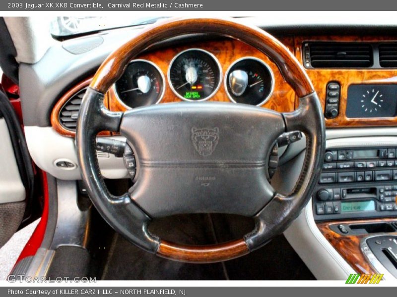 Carnival Red Metallic / Cashmere 2003 Jaguar XK XK8 Convertible