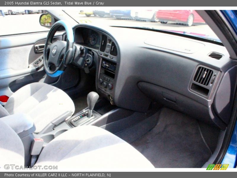 Tidal Wave Blue / Gray 2005 Hyundai Elantra GLS Sedan