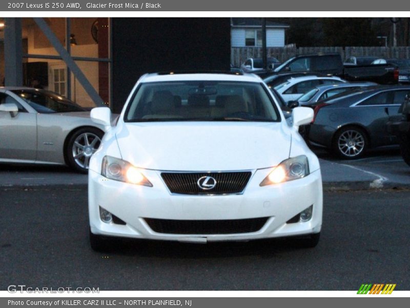 Glacier Frost Mica / Black 2007 Lexus IS 250 AWD