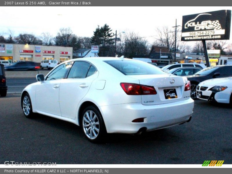 Glacier Frost Mica / Black 2007 Lexus IS 250 AWD