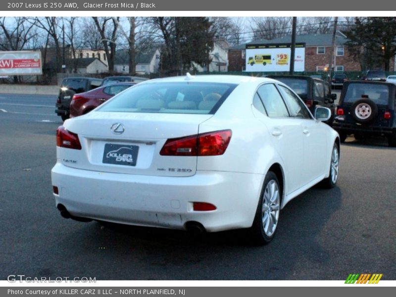 Glacier Frost Mica / Black 2007 Lexus IS 250 AWD