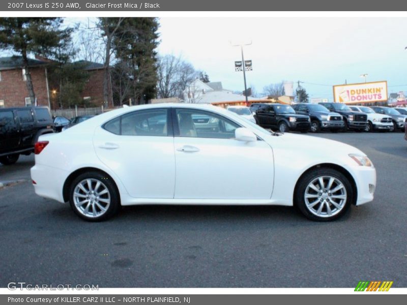 Glacier Frost Mica / Black 2007 Lexus IS 250 AWD