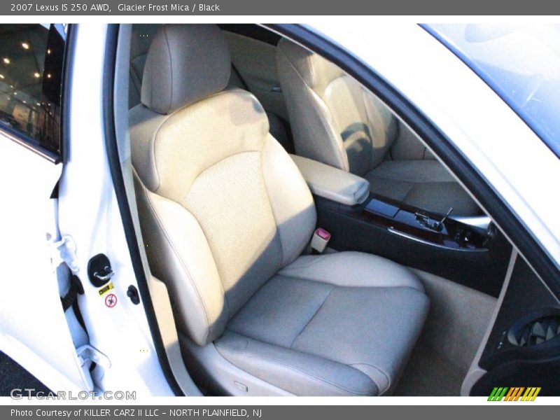 Glacier Frost Mica / Black 2007 Lexus IS 250 AWD