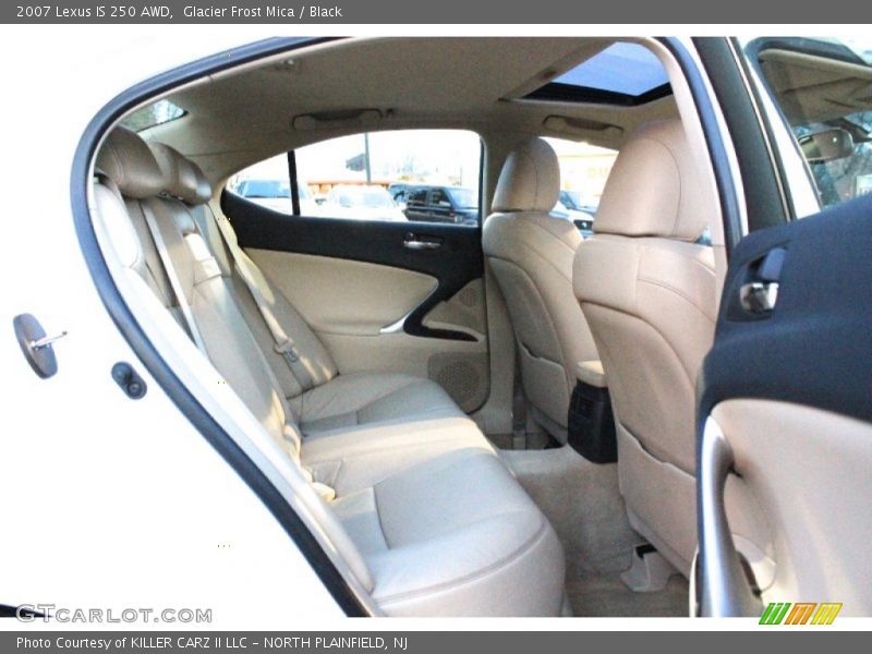 Glacier Frost Mica / Black 2007 Lexus IS 250 AWD