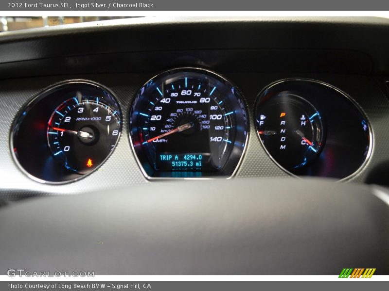 Ingot Silver / Charcoal Black 2012 Ford Taurus SEL