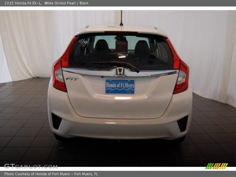 White Orchid Pearl / Black 2015 Honda Fit EX-L