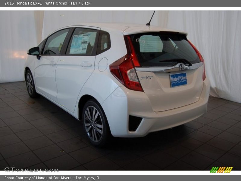 White Orchid Pearl / Black 2015 Honda Fit EX-L