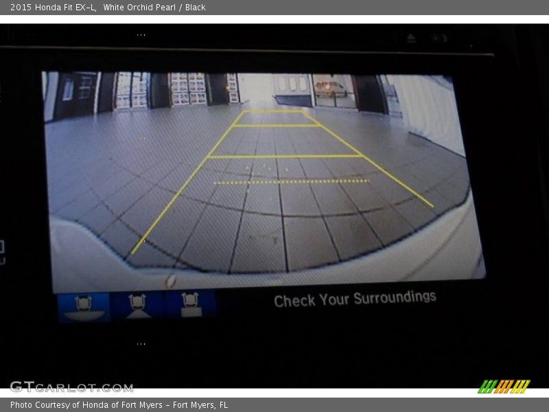 White Orchid Pearl / Black 2015 Honda Fit EX-L