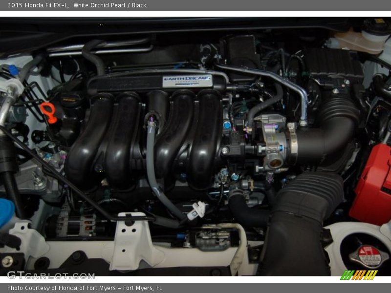 White Orchid Pearl / Black 2015 Honda Fit EX-L