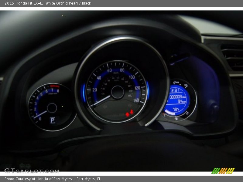 White Orchid Pearl / Black 2015 Honda Fit EX-L