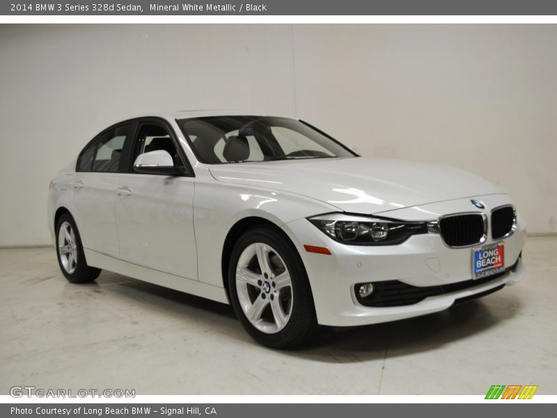 Mineral White Metallic / Black 2014 BMW 3 Series 328d Sedan