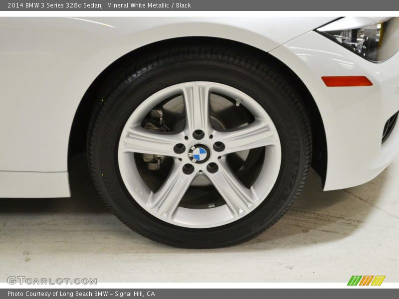 Mineral White Metallic / Black 2014 BMW 3 Series 328d Sedan