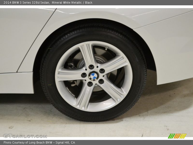 Mineral White Metallic / Black 2014 BMW 3 Series 328d Sedan