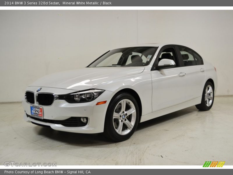 Mineral White Metallic / Black 2014 BMW 3 Series 328d Sedan