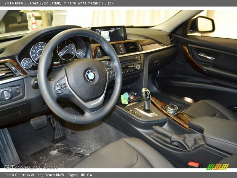 Mineral White Metallic / Black 2014 BMW 3 Series 328d Sedan