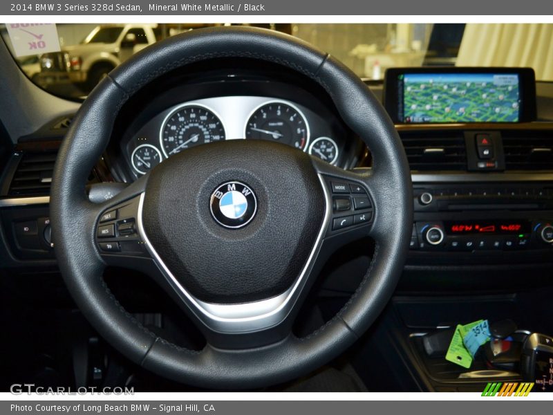 Mineral White Metallic / Black 2014 BMW 3 Series 328d Sedan