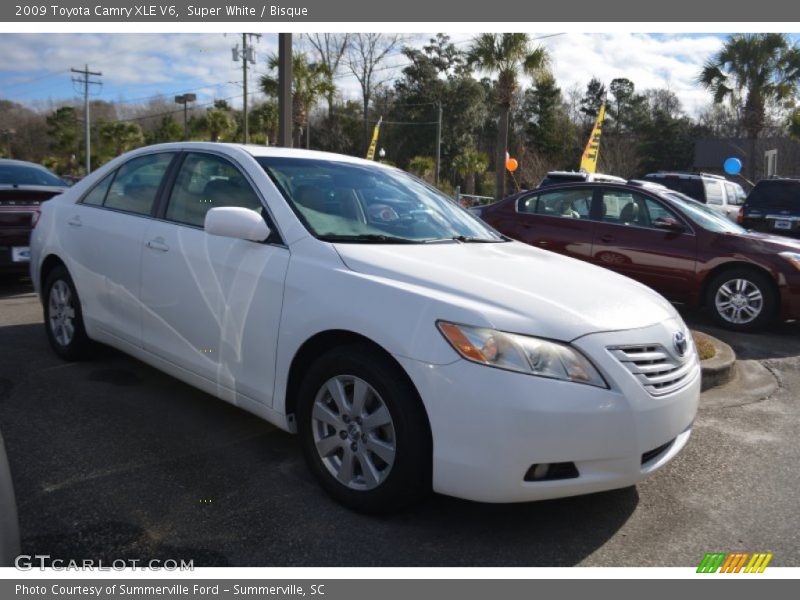 Super White / Bisque 2009 Toyota Camry XLE V6