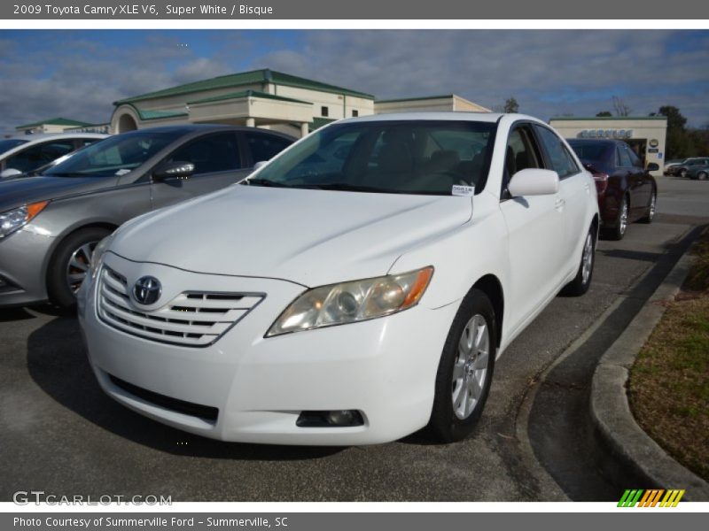 Super White / Bisque 2009 Toyota Camry XLE V6