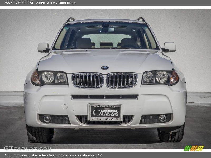 Alpine White / Sand Beige 2006 BMW X3 3.0i