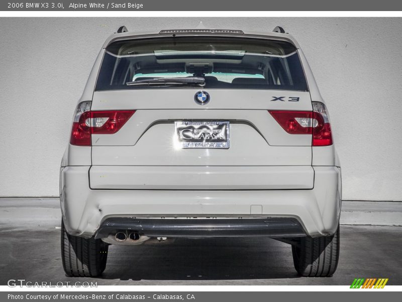 Alpine White / Sand Beige 2006 BMW X3 3.0i