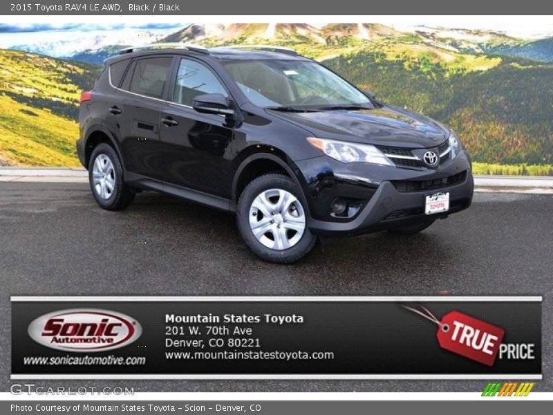 Black / Black 2015 Toyota RAV4 LE AWD