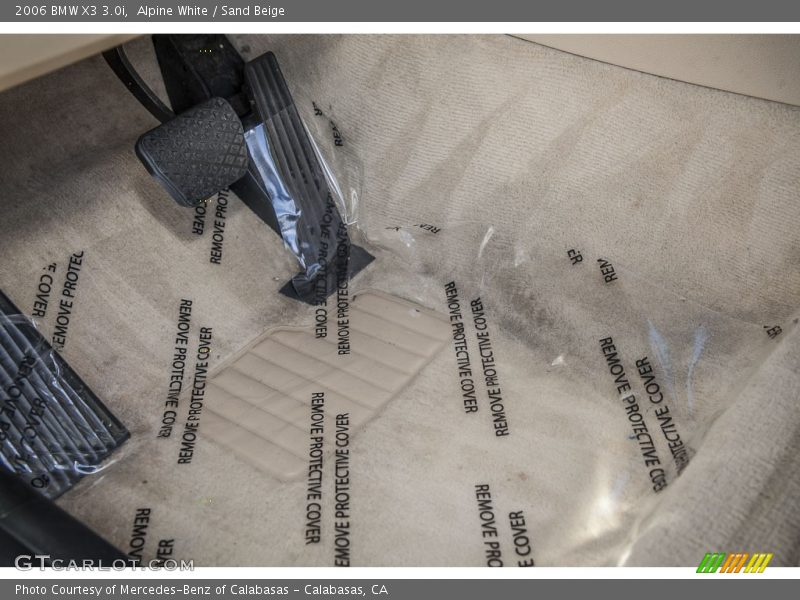 Alpine White / Sand Beige 2006 BMW X3 3.0i