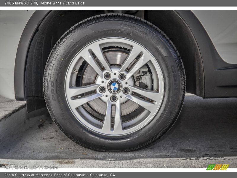 Alpine White / Sand Beige 2006 BMW X3 3.0i