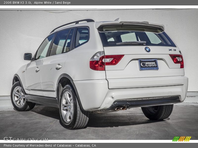 Alpine White / Sand Beige 2006 BMW X3 3.0i