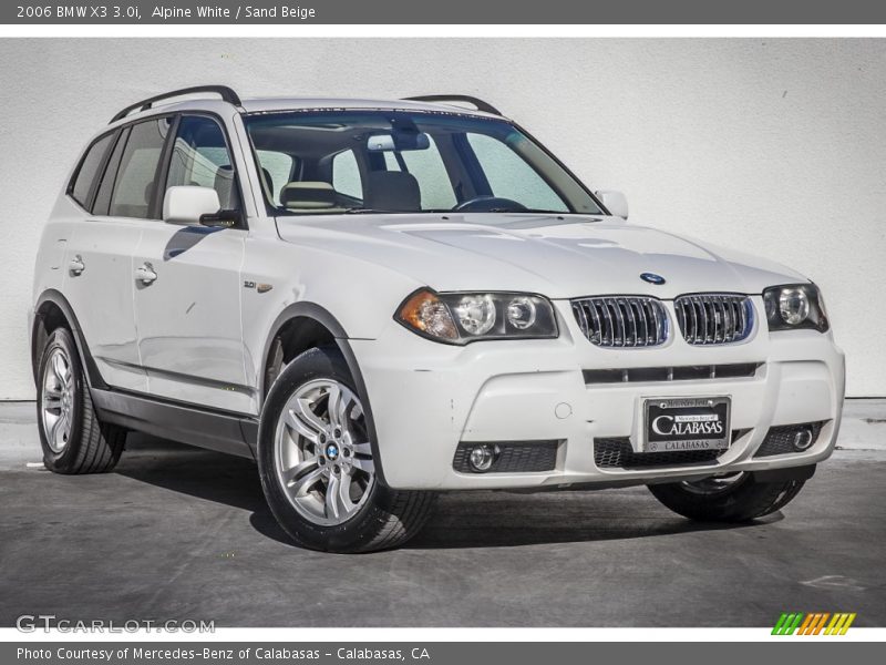 Alpine White / Sand Beige 2006 BMW X3 3.0i
