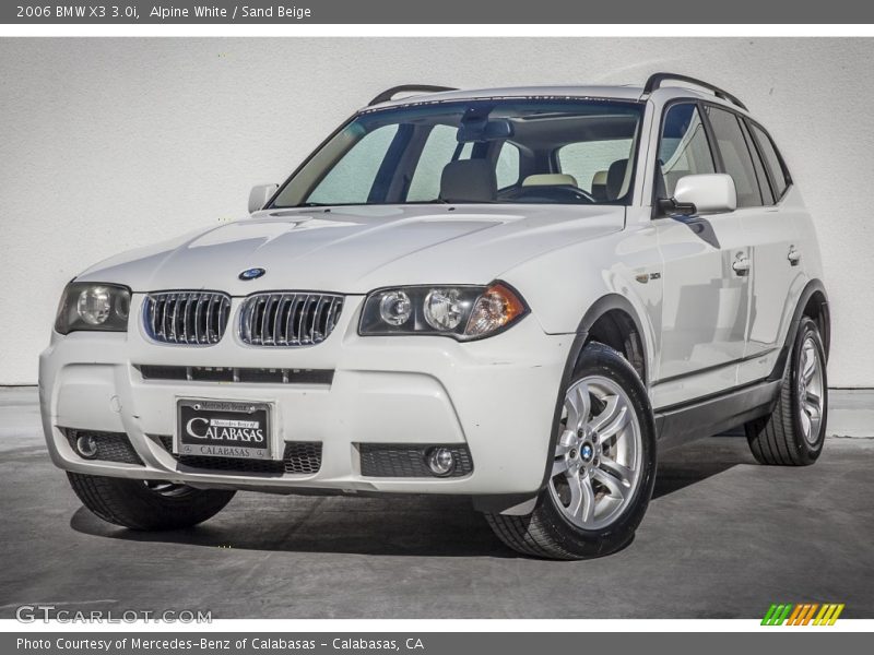 Alpine White / Sand Beige 2006 BMW X3 3.0i