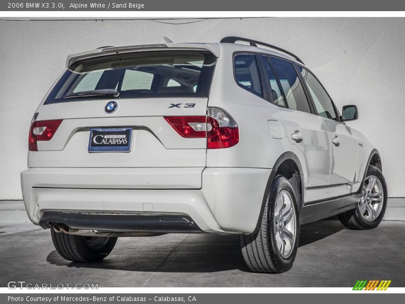 Alpine White / Sand Beige 2006 BMW X3 3.0i
